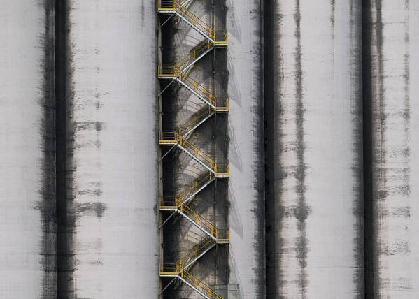 Grain Elevator Art Print featuring the photograph Grain Elevator by Doug Matthews