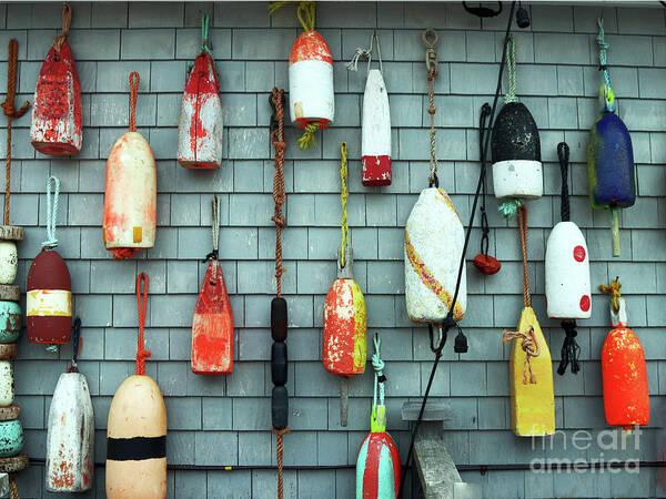 Buoy Art Print featuring the photograph Hanging Out With the Buoys by Rick Locke - Out of the Corner of My Eye