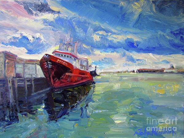Boat Art Print featuring the painting Herring Boat, Gloucester by John McCormick