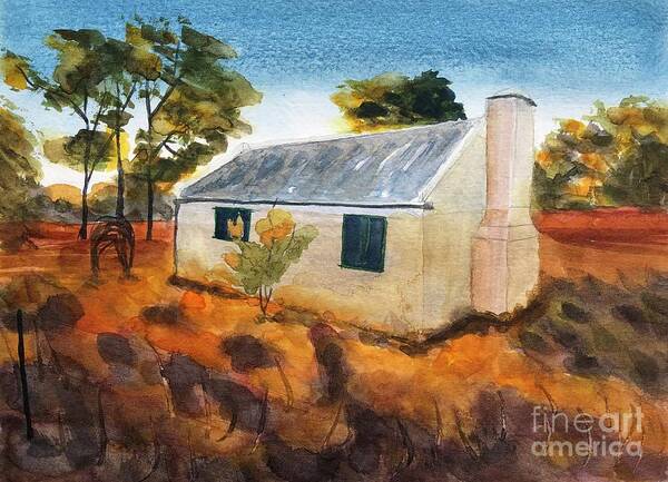 Albert Namatjira Art Print featuring the painting Home of Albert Namatjira by Vicki B Littell