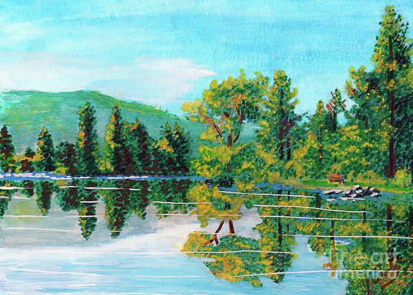 Deinse Art Print featuring the painting Howarth Park by Denise Deiloh