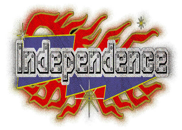 Independence Art Print featuring the digital art Independence by Delynn Addams