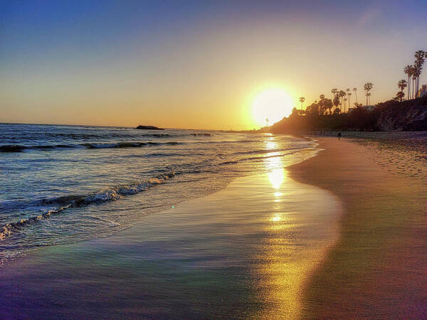 Laguna Beach Art Print featuring the photograph Laguna Beach Sunset by Chance Kafka