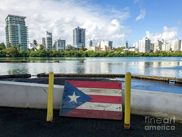 Lagoon Art Print featuring the photograph Laguna del Condado, San Juan, Puerto Rico by Beachtown Views