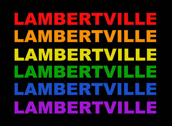 Lambertville Art Print featuring the digital art Lambertville by Val Arie