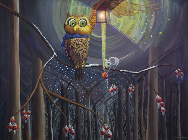  Art Print featuring the painting Lighting the Way by Mindy Huntress