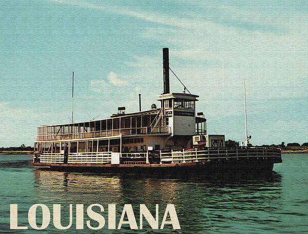 Louisiana Art Print featuring the photograph Louisiana, Ferry Boat by Long Shot