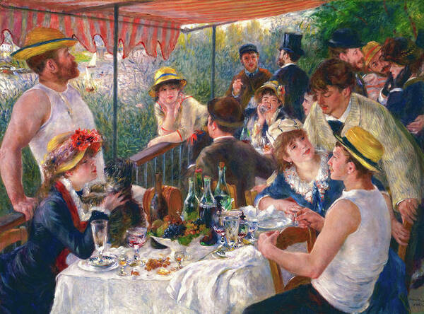 Pierre-auguste Renoir Art Print featuring the painting Luncheon of the Boating Party, 1881 by Pierre-Auguste Renoir