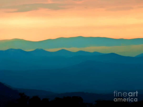 Mountains Art Print featuring the painting Magical Light 720 by Valerie Anne