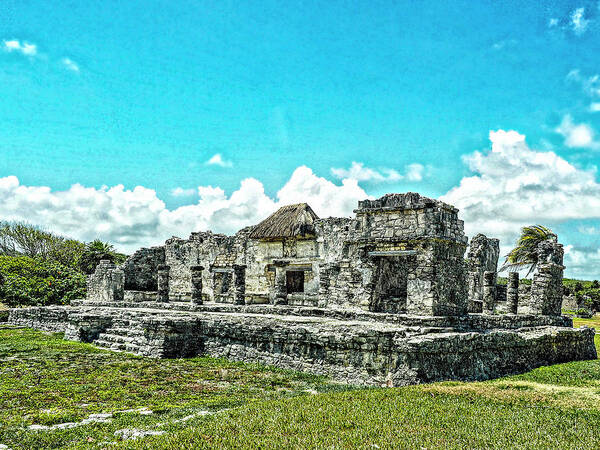 Druified Art Print featuring the photograph Mayan Ruins in Tulum by Rebecca Dru