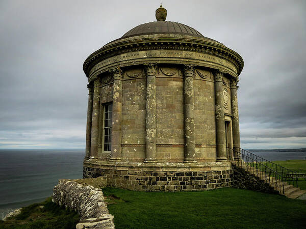 Mussendentemple Art Print featuring the photograph Mussenden Temple by Vicky Edgerly