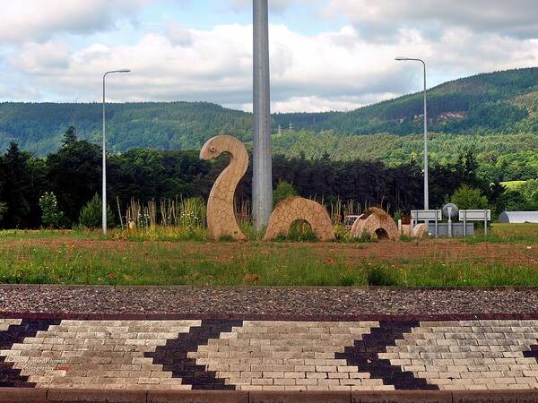 Nessie Art Print featuring the photograph Nessie Sculpture by Richard Thomas