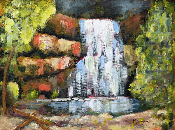 North Falls Art Print featuring the painting North Falls by Mike Bergen