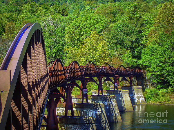 Ohiopyle Art Print featuring the photograph Ohiopyle Bridge by Mark Ali