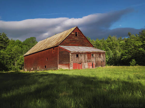 Barn Art Print featuring the photograph Old Red Barn by Jerry LoFaro