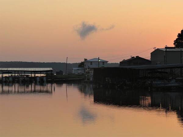 Lake Sinclair Art Print featuring the photograph One Puff Lake Morning by Ed Williams