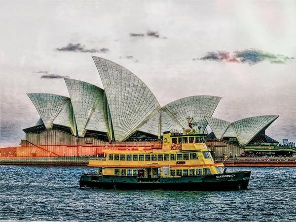View Art Print featuring the photograph Opera and A Ferry by Joan Stratton