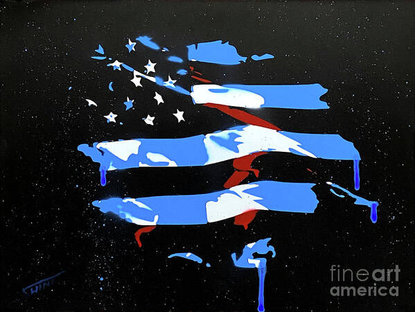 America Art Print featuring the painting Patriotism by David Swint