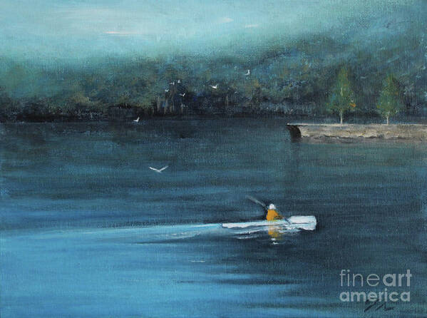 Bobbin Head Art Print featuring the painting Peaceful Morning by Jane See