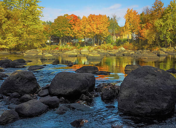 Fall Art Print featuring the photograph Peaceful Town by Jerry LoFaro