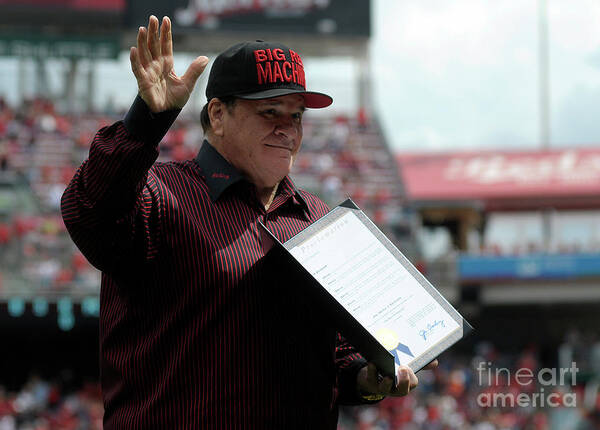 Great American Ball Park Art Print featuring the photograph Pete Rose by Dylan Buell