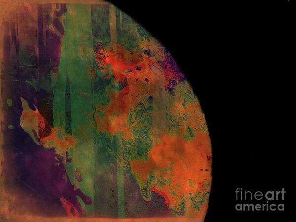 Abstract Art Print featuring the photograph Phases Of The Moon #2 by Marcia Lee Jones