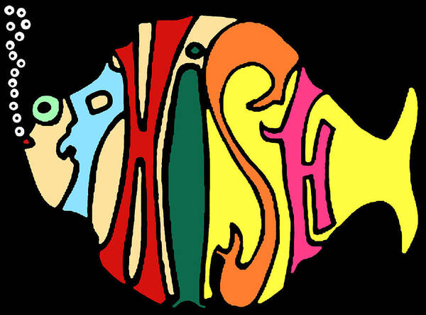 Phish Art Print featuring the mixed media Phish The Band by Jas Stem