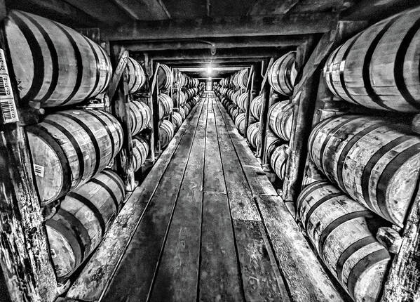 Black And White Art Print featuring the photograph Roll out the Barrels by Joe Holley