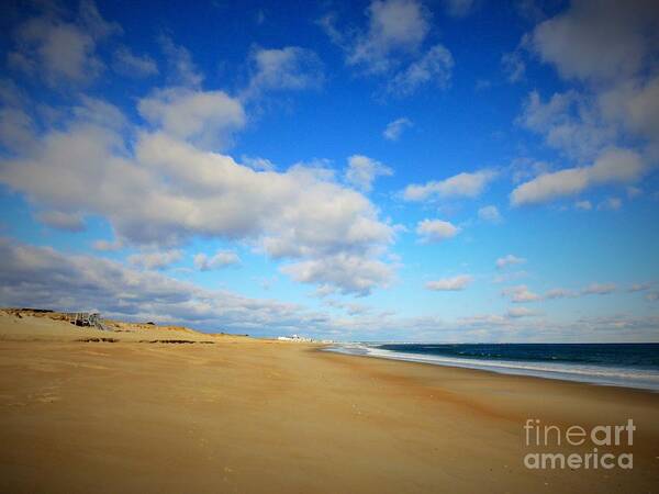 Salisbury Beach Art Print featuring the photograph Salisbury Beach in December by Eunice Miller