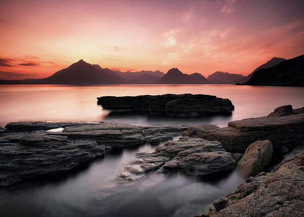 Isle Of Skye Art Print featuring the photograph Skye Sunset Afterglow by Grant Glendinning