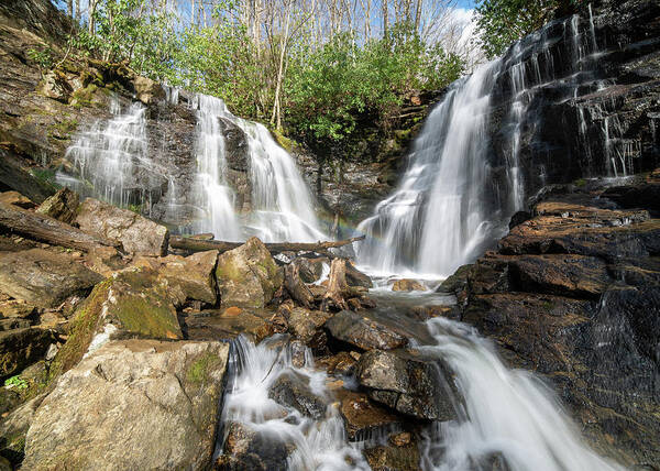 Great Smoky Mountains National Park Art Print featuring the photograph Soco Falls #2 by Stacy Abbott