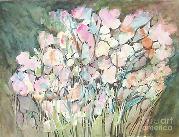 Flowers Art Print featuring the painting Spring Harmony by Edie Schneider