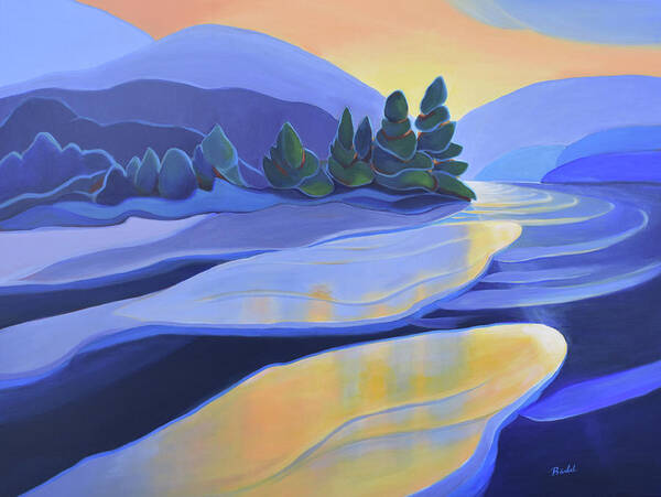 Group Of Seven Art Print featuring the painting Spring Thaw by Barbel Smith