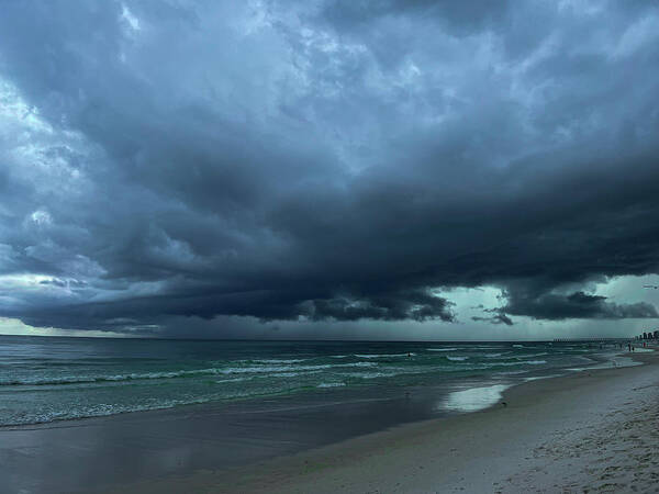 Storm Art Print featuring the photograph Stormy seas by Jamie Tyler