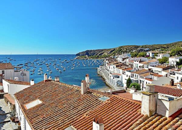 Sunday Art Print featuring the photograph Sunday morning in Cadaques by Monika Salvan