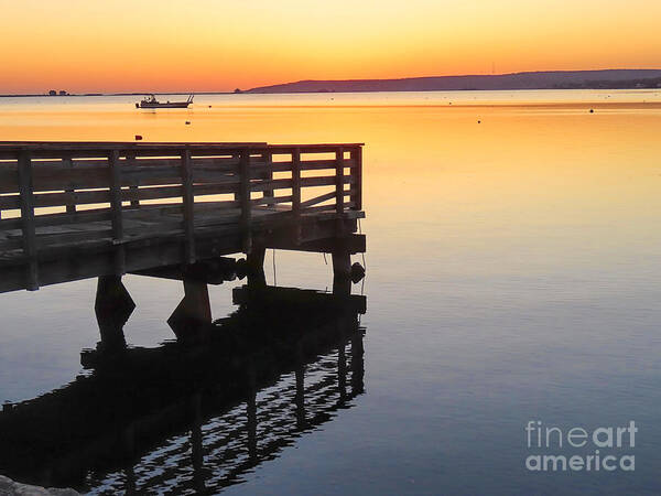Sunrise Art Print featuring the photograph Sunrise at state pier 2023 by Janice Drew