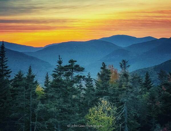  Art Print featuring the photograph Sunset on the Kancamagus by John Gisis