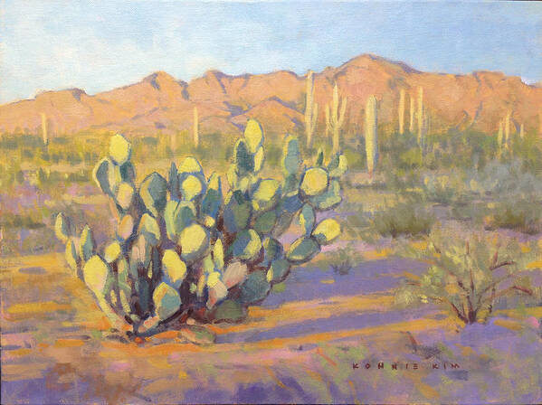 Southwest Art Print featuring the painting The Magic Hour by Konnie Kim