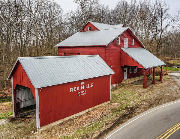 Landscape Art Print featuring the photograph The Red Mills by Scott Smith