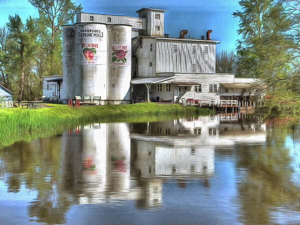 Thompsons Flowering Mill Art Print featuring the photograph Thompsons Mills State Heritage Site by Thom Zehrfeld