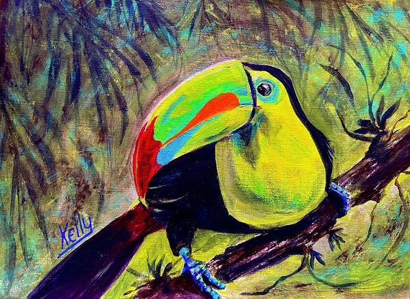 Toucan Art Print featuring the painting Toucan Sighting by Kelly Smith