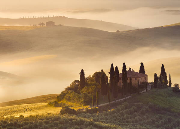 Tuscany Art Print featuring the photograph Tuscan Morning by Peter Boehringer