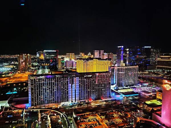 Vegas Lights Art Print featuring the photograph Vegas baby by Shalane Poole