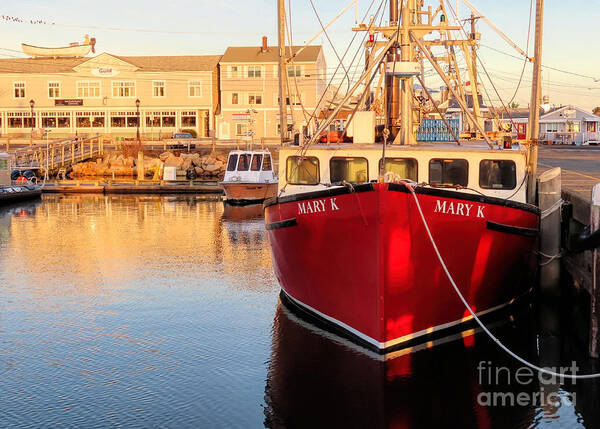 Mary K Art Print featuring the photograph Vessel Mary K Plymouth MA by Janice Drew