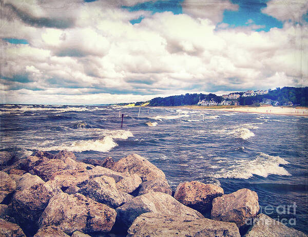 Michigan Art Print featuring the photograph Vintage Lake Michigan by Phil Perkins