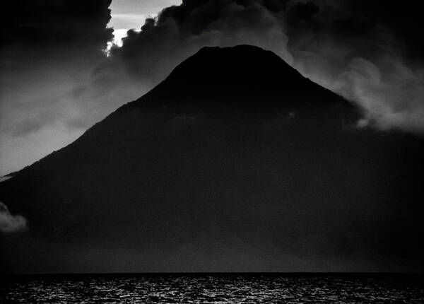 Guatemala Art Print featuring the photograph Volcano San Pedro Across the Waters by Mark Gomez