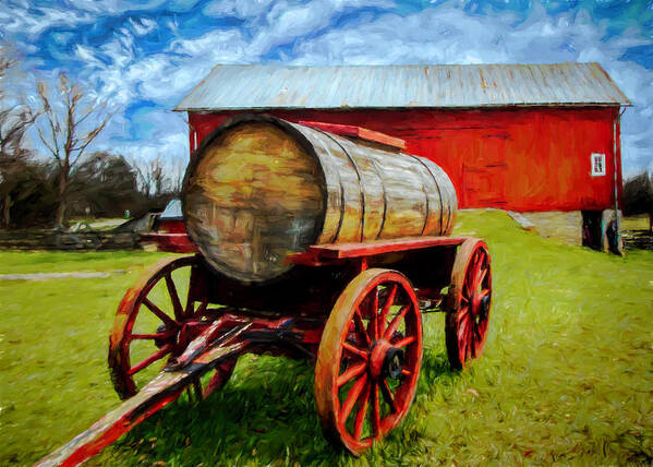  Art Print featuring the photograph Water Wagon Impression by Jack Wilson