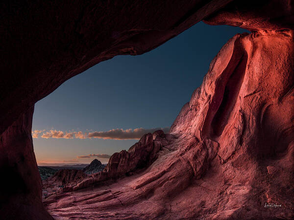 Nature Art Print featuring the photograph Whitney Pockets Arch Nevada by Leland D Howard