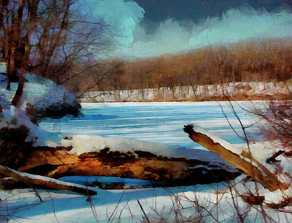 Cedric Hampton Art Print featuring the photograph Winter On Sauk Lake 2 by Cedric Hampton