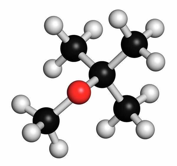 Artwork Art Print featuring the photograph Methyl Tert-butyl Ether Molecule #1 by Molekuul